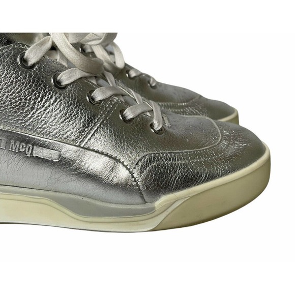 Mens Alexander Mcqueen x Puma Move Mid Metallic Silver Sneakers 361673-01 US 8.5 main image 8